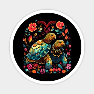 Tortoise Couple Valentine Magnet